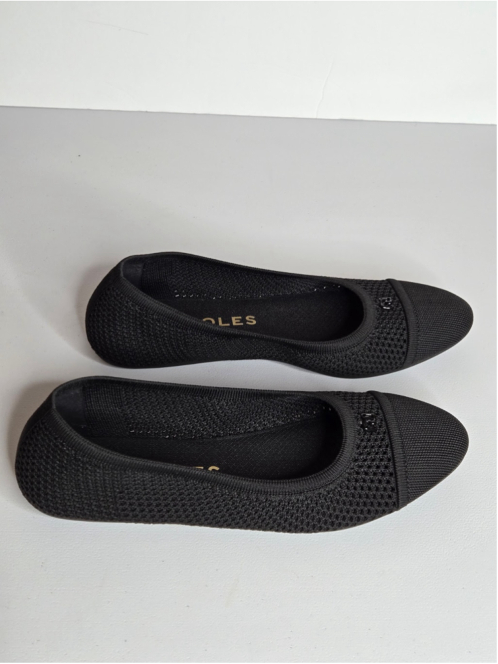 Aerosoles Women Annelie Black Knit Ballet Flats Slip-On Sz 12W - Picture 3 of 8